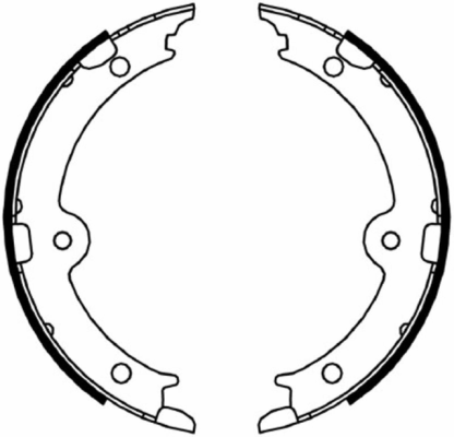 Комплект тормозных колодок, стояночная тормозная система