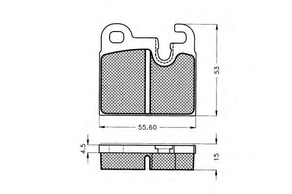 Комплект тормозных колодок, дисковый тормоз
