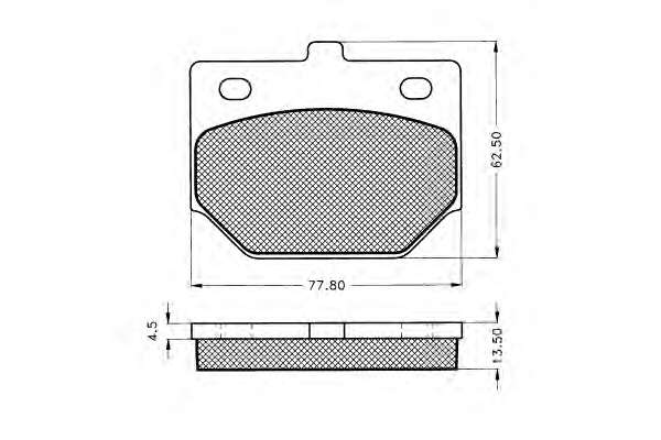 Комплект тормозных колодок, дисковый тормоз