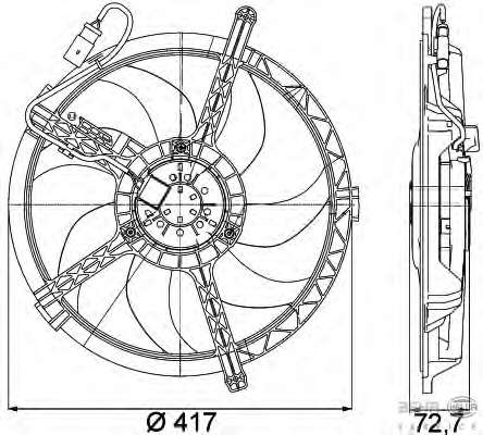 Вентилятор, охлаждение двигателя
