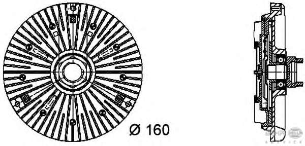Сцепление, вентилятор радиатора