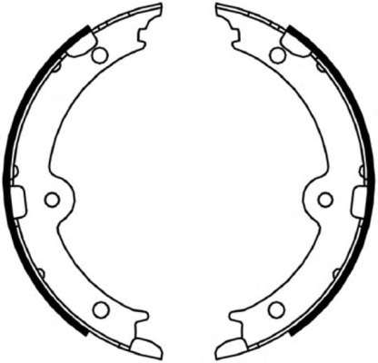 Комплект тормозных колодок, стояночная тормозная система