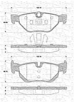 Комплект тормозных колодок, дисковый тормоз