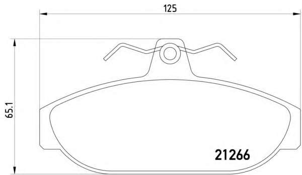 Комплект тормозных колодок, дисковый тормоз