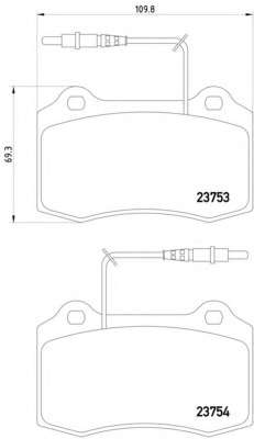 Комплект тормозных колодок, дисковый тормоз