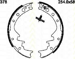 Комплект тормозных колодок