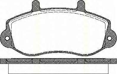 Комплект тормозных колодок, дисковый тормоз