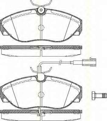 Комплект тормозных колодок, дисковый тормоз