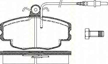 Комплект тормозных колодок, дисковый тормоз