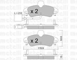 Комплект тормозных колодок, дисковый тормоз