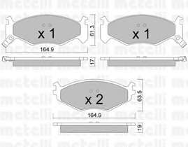 Комплект тормозных колодок, дисковый тормоз