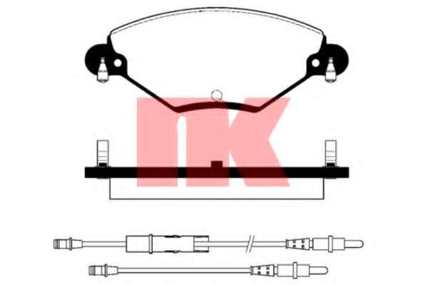Комплект тормозных колодок, дисковый тормоз