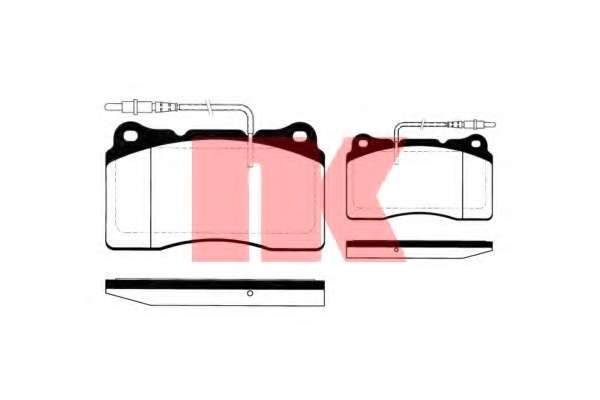 Комплект тормозных колодок, дисковый тормоз