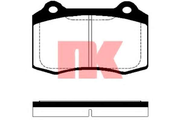 Комплект тормозных колодок, дисковый тормоз