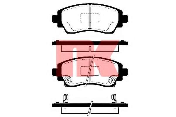Комплект тормозных колодок, дисковый тормоз