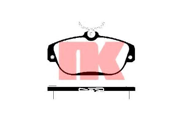 Комплект тормозных колодок, дисковый тормоз