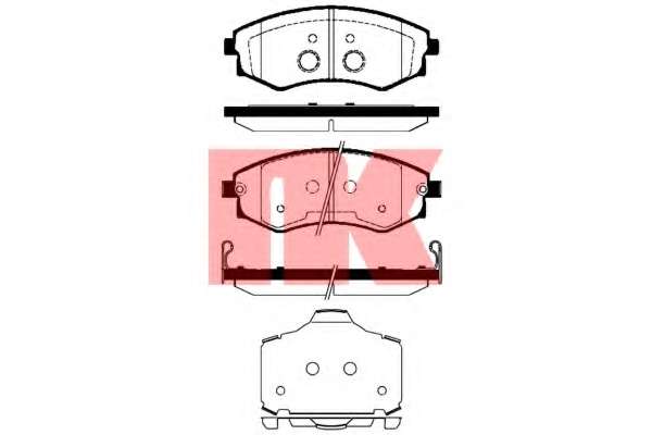 Комплект тормозных колодок, дисковый тормоз