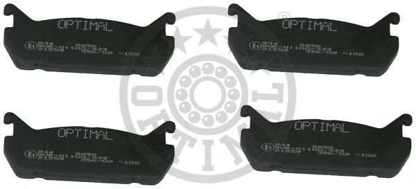 Комплект тормозных колодок, дисковый тормоз