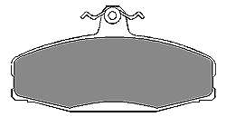 Комплект тормозных колодок, дисковый тормоз