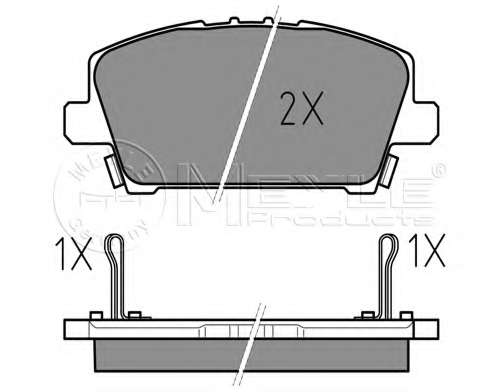 Комплект тормозных колодок, дисковый тормоз