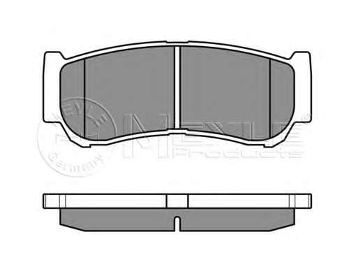 Комплект тормозных колодок, дисковый тормоз MEYLE 025 244 8816/W