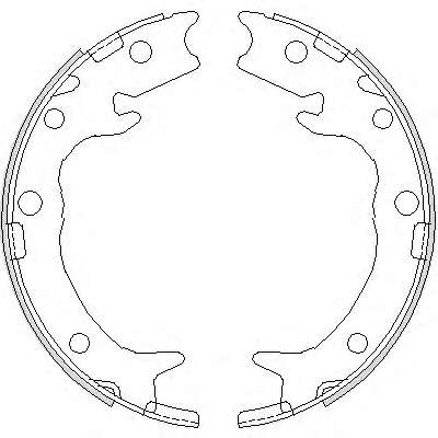 Комплект тормозных колодок, стояночная тормозная система
