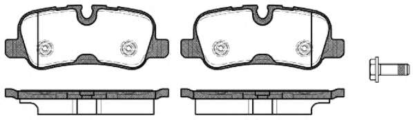 Комплект тормозных колодок, дисковый тормоз ROADHOUSE 21159.10