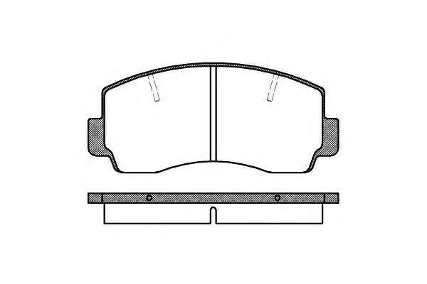 Комплект тормозных колодок, дисковый тормоз