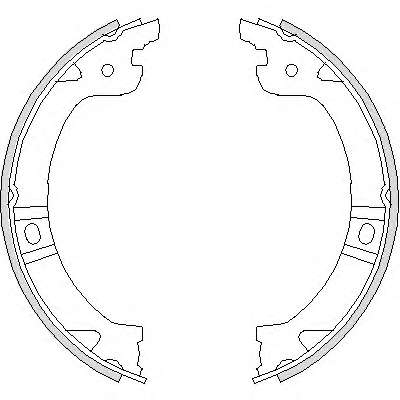 Комплект тормозных колодок, стояночная тормозная система