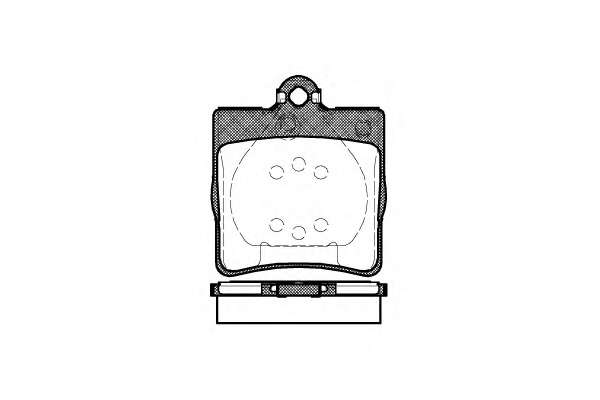 Комплект тормозных колодок, дисковый тормоз REMSA 0678.00