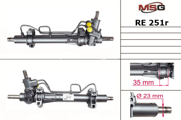 msg-re251r Рулевая рейка восстановленная MSG RE 251R