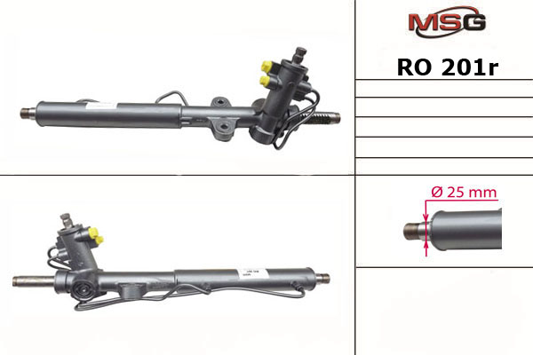 msg-ro201r Рулевая рейка восстановленная MSG RO 201R