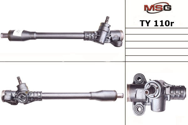 msg-ty110r Рулевая рейка восстановленная MSG TY 110R
