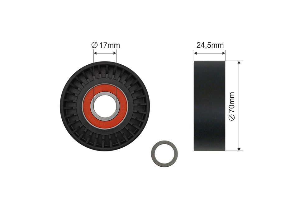 NTY Ролик ручейкового ремня