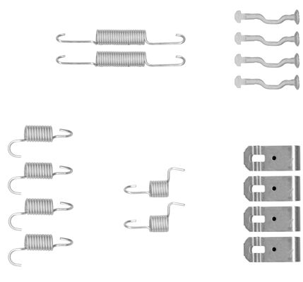 Sprкїyny szczкk ham.HONDA ACCORD 03- /170X35//AKEBONO/QB/tyі