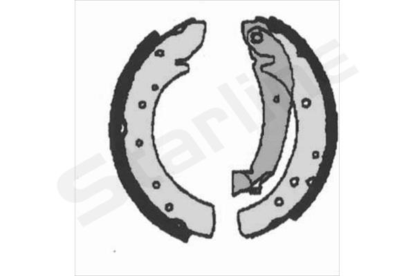 Тормозные колодки барабанные, к-кт.