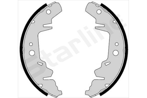 Тормозные колодки барабанные, к-кт.