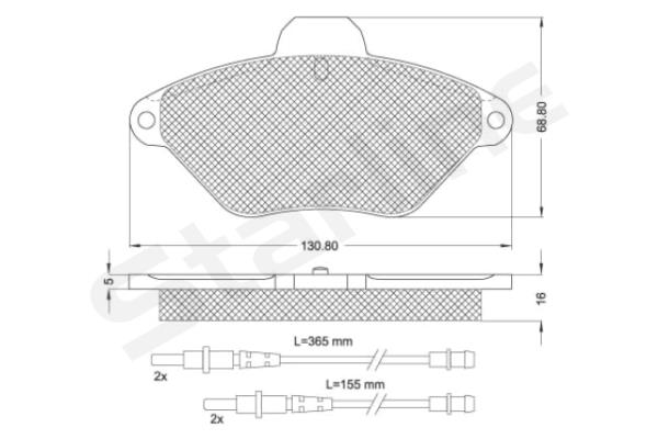 Klocki hamulcowe citroen xantia kpl starline