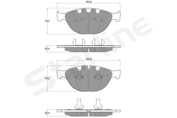 Комплект тормозных колодок, дисковый тормоз